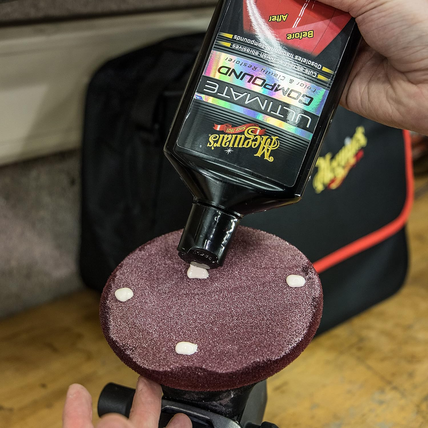 Meguiar'S Soft Buff DA Foam Cutting Disc - Eliminates Swirls, Scratches, Buff Trails and Oxidation - Foam Buffing Pads - Superior Finish for Automotive Painted Surfaces - 6.25In / 159Mm image number 5