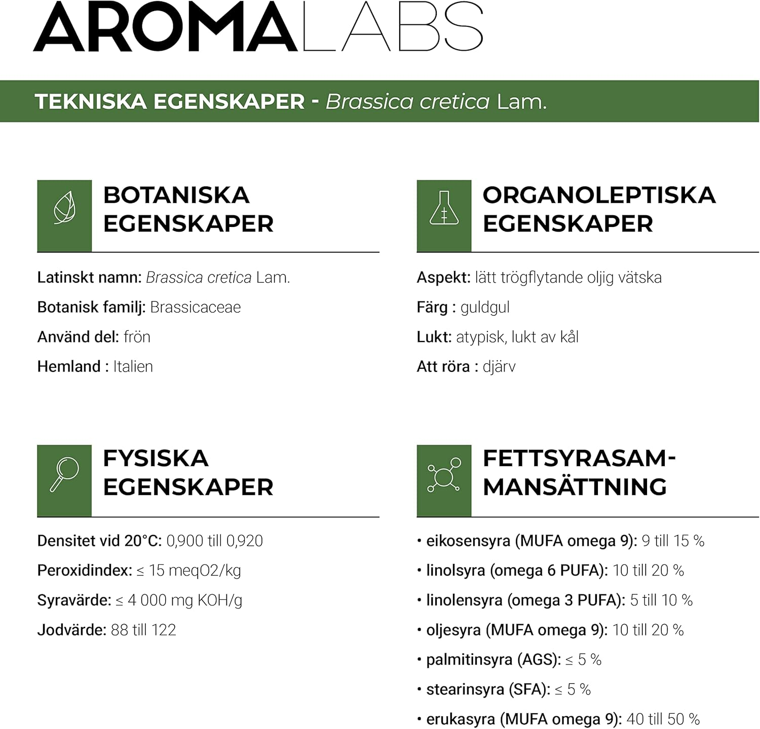 100% Organic Cold Pressed Broccoli Oil - 100Ml - Pure, Natural, from Organic Farming - Aroma Labs