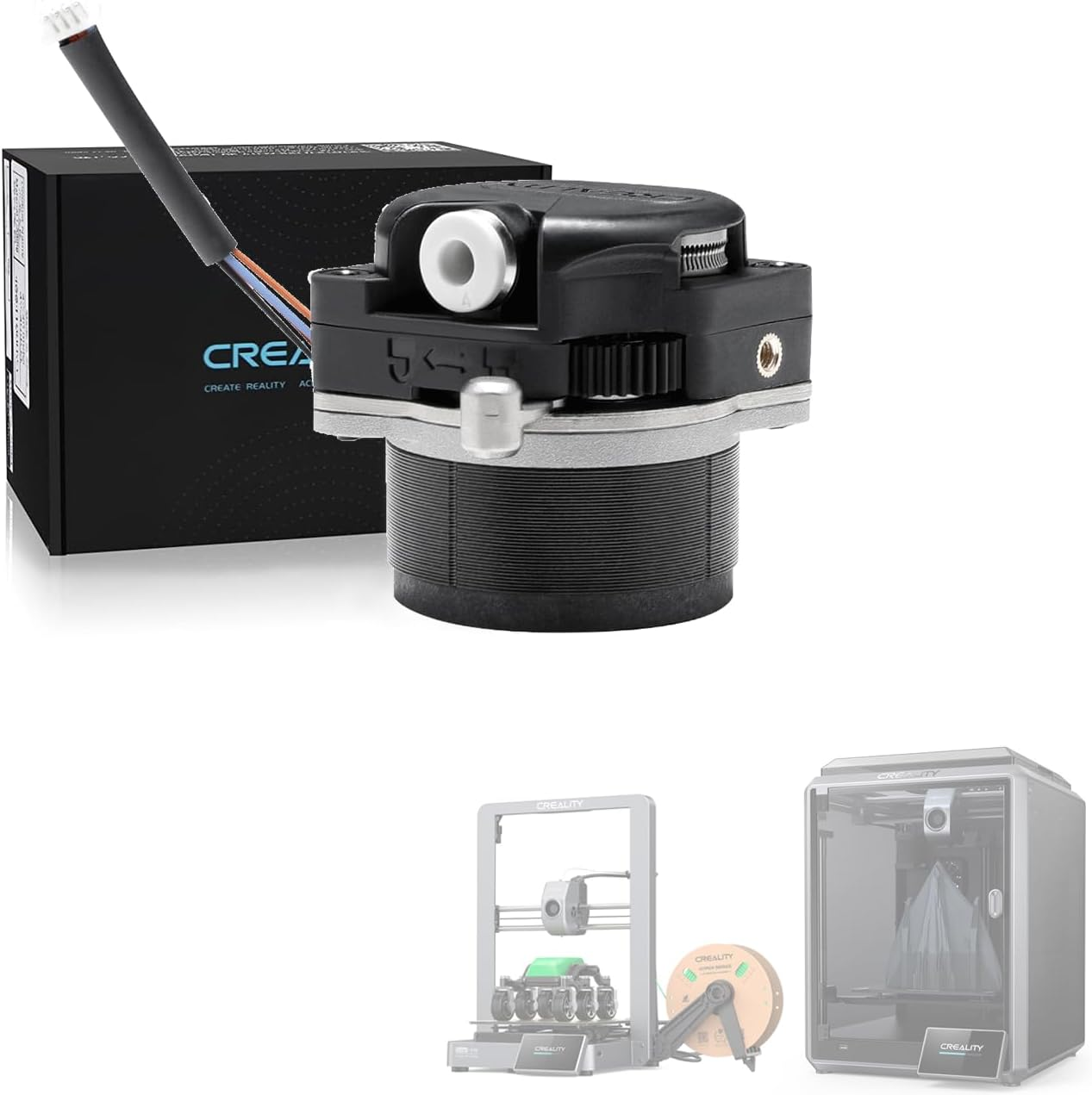 Creality K1 Direct Drive Extruder Kit with Motor, Upgrade Dual Gear Feeding Design for K1/K1 Max/K1C/Ender-3 V3/3 V3 Se/Ke/Sermoon V1/ V1 Pro /V2/D3/CR-200B Pro/Ender-3 S1/Ender-5 S1 image number 1