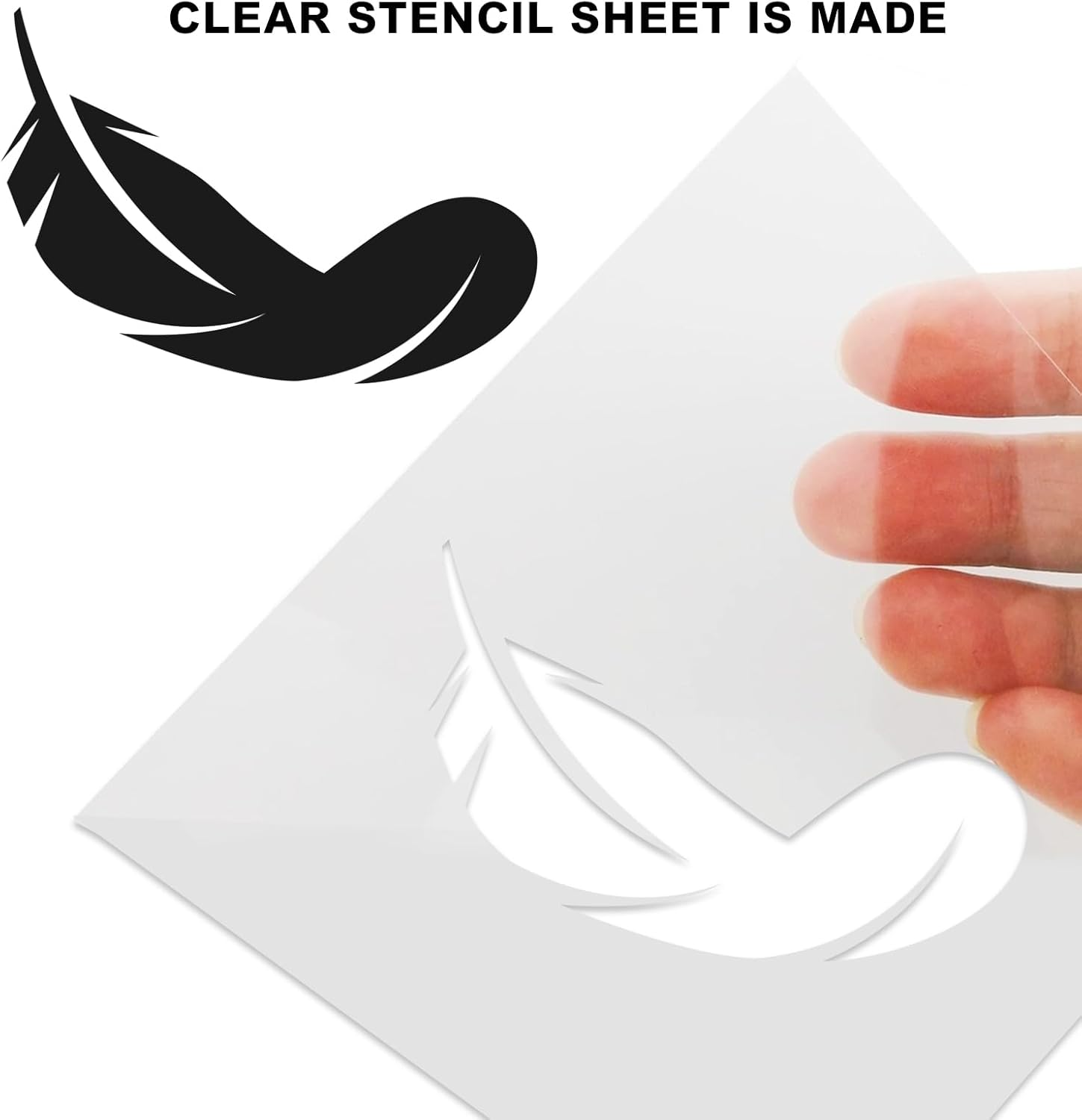 20PCS Transparency Blank Template Material,Clear Mylar Stencil Sheets,Acetate Sheets for Crafts,Stencil Paper，Translucent Plastic Sheets for Crafts,Blank Paintstencils,Template Plastic,Mylar Sheet image number 4