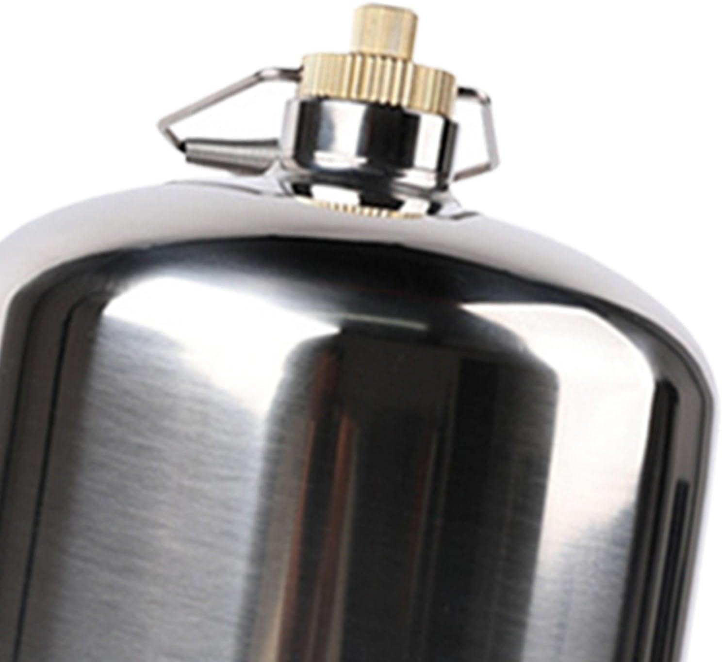 Eigell Stainless Steel Gas Bottle Inflatable Gas Tank Fuel Canister Storage Tank Portable Empty Refillable for Hiking BBQ Cookware - 1.5L image number 4