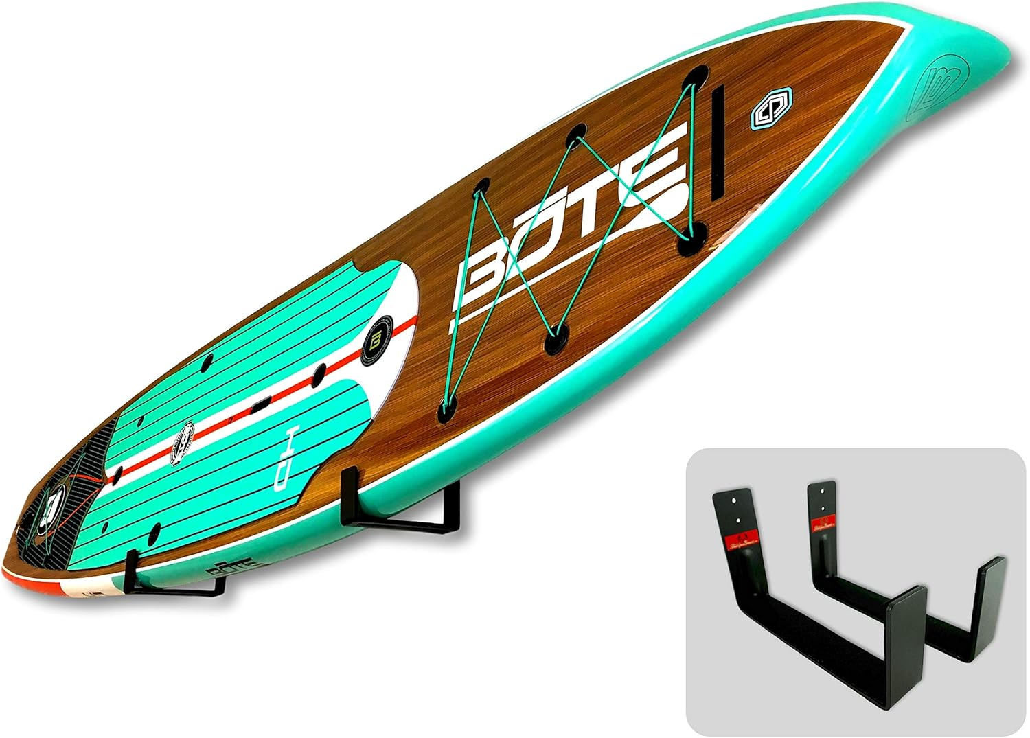 Storeyourboard Naked SUP, the Original Minimalist Paddleboard Wall Storage Rack image number 1