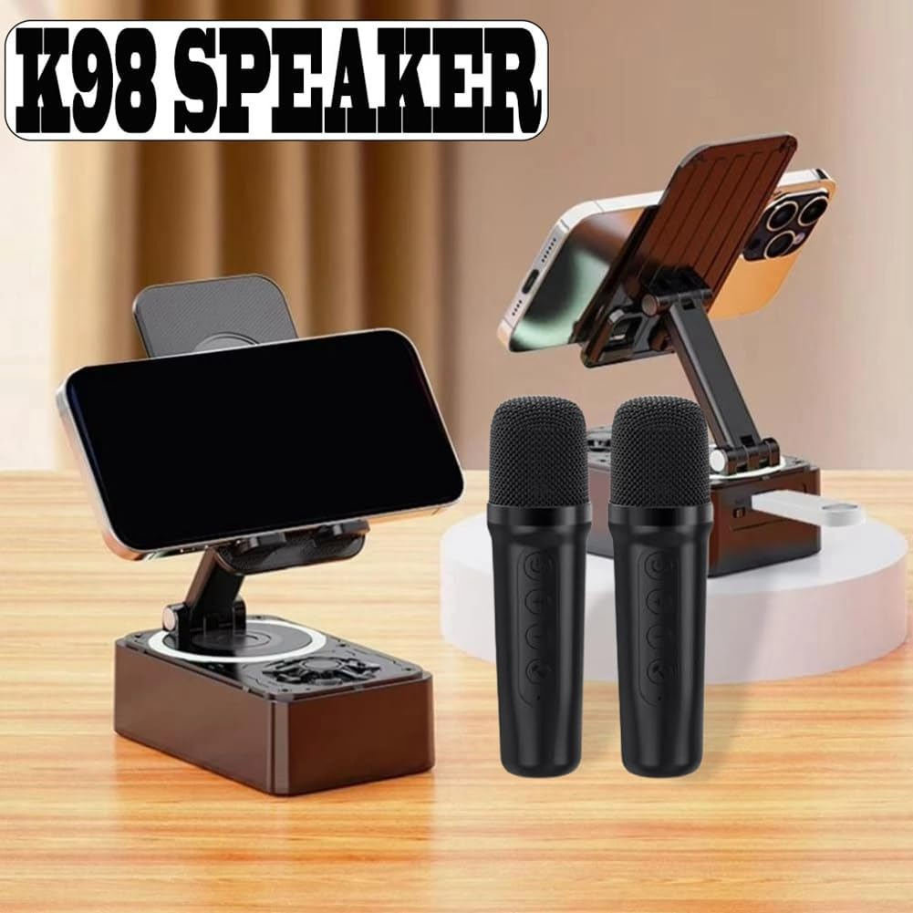 Peakloong Bluetooth Speaker Mobile Phone Holder Outdoor Mini Desktop Folding Lazy Holder Home Audio 2 in 1 image number 2