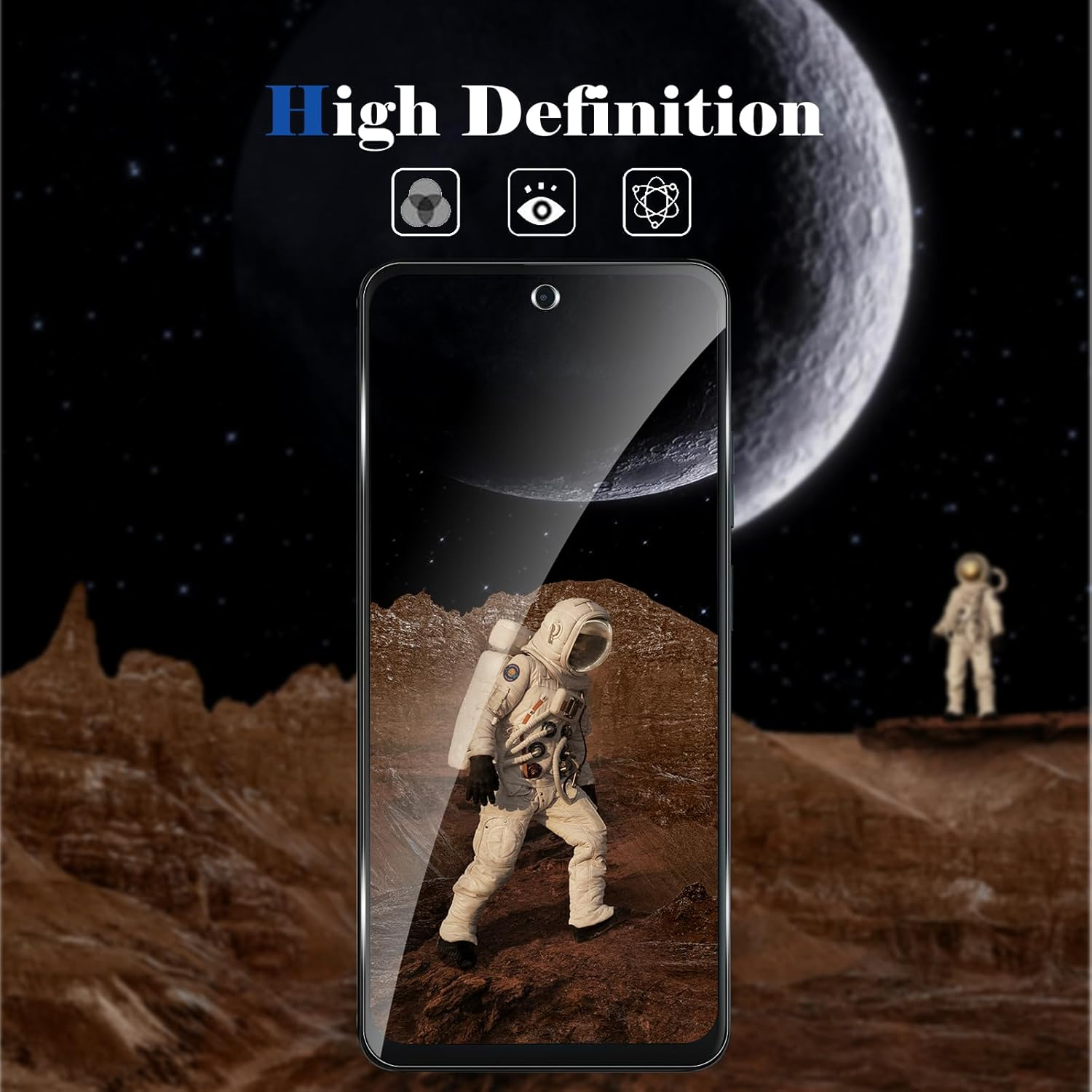 Heeyeal [2 Pack Tempered Glass Screen Protector for Motorola Moto G57 Power 5G, Anti-Scratch, Case Friendly, Fingerprint Support, 9H Hardness, Ultra HD Glass Protective Film for Moto G57 Power 5G