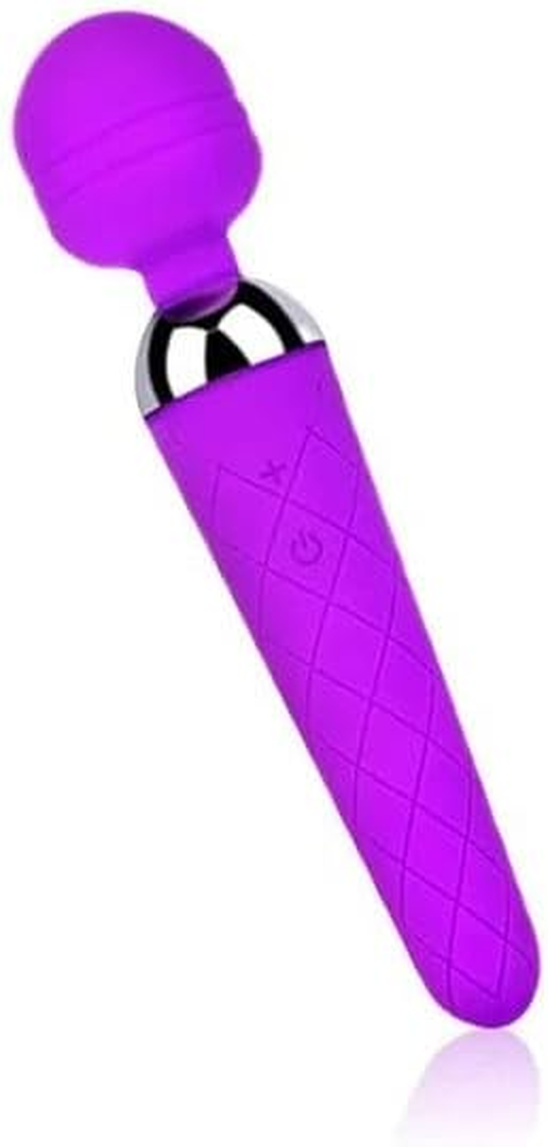 10-Speed Silicone Clitoral Vibrator - Rechargeable Wand Massager for Women & Couples (Purple) image number 1