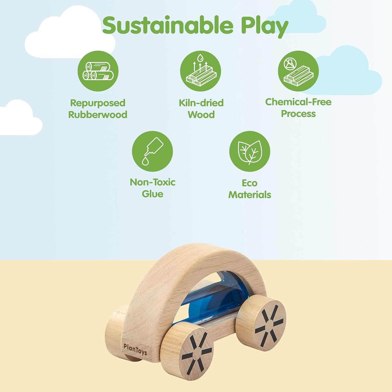 Plantoys - Wautomobile- Blue image number 6