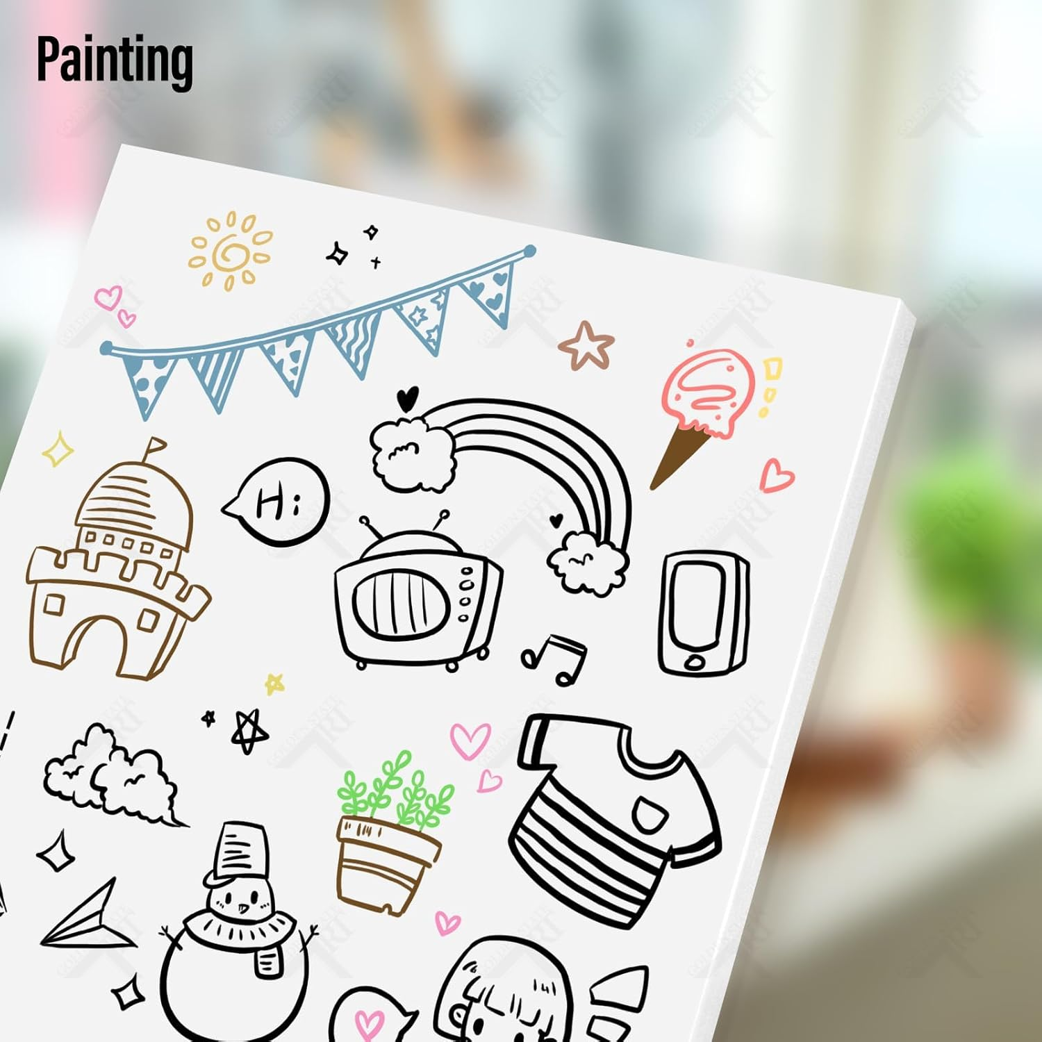 Golden State Art, Acid Free 5 Pack 5X7 White Foam Boards Foam Core Poster Board, 1/8'' Thick Polystyrene Foam Sheet for Projects, Mounting, Crafts, Art and Presentations image number 3