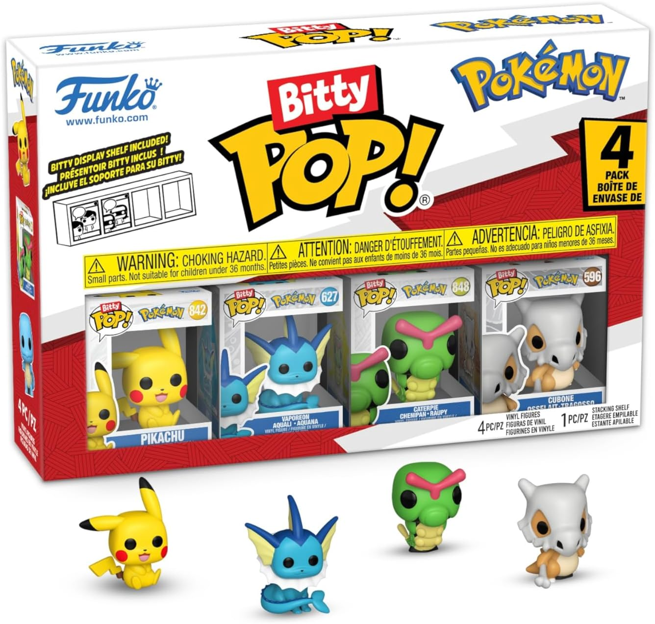 Funko Bitty POP!: Pokemon - Pikachu 4-Pack image number 3