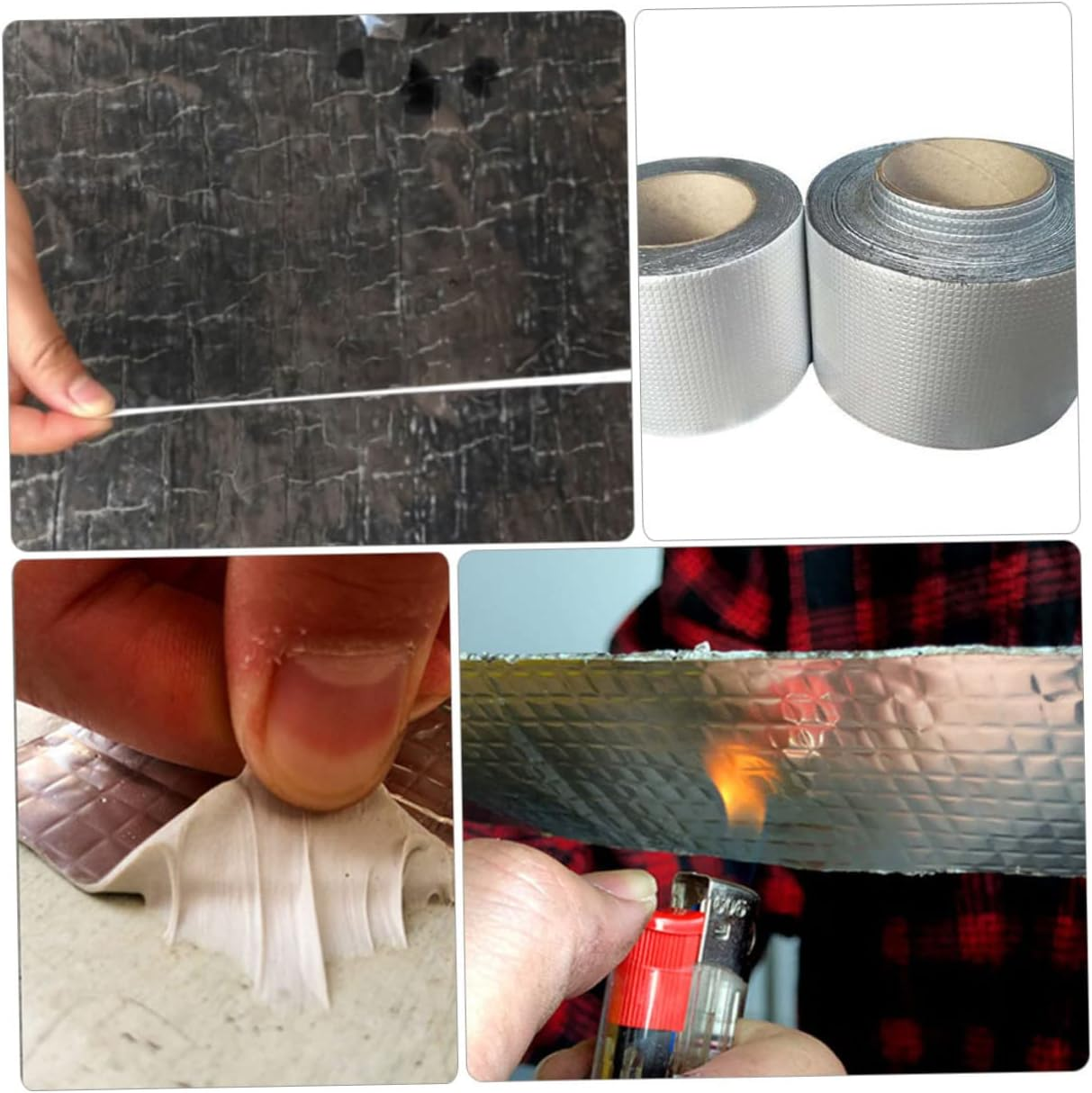 PLAFOPE 2Pcs Tape for Leakage Repair for Roof and Pipeline Fixing Made of Aluminum Foil Material image number 6