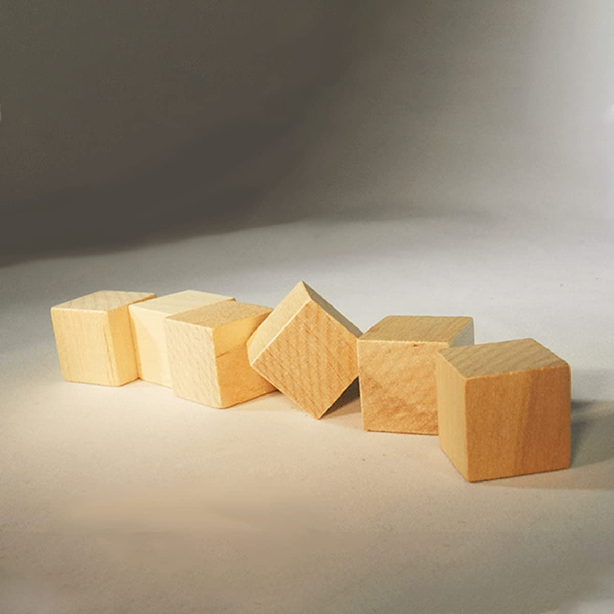 [2PK] Craft Wooden Blocks, Wood Material, Non- Toxic, Eco-Friendly, Can Be Left Natural, Stained, Varnished, Painted, Wood Washed, Stamped or Colored (2.5 X 2.5 X 2.5Cm)