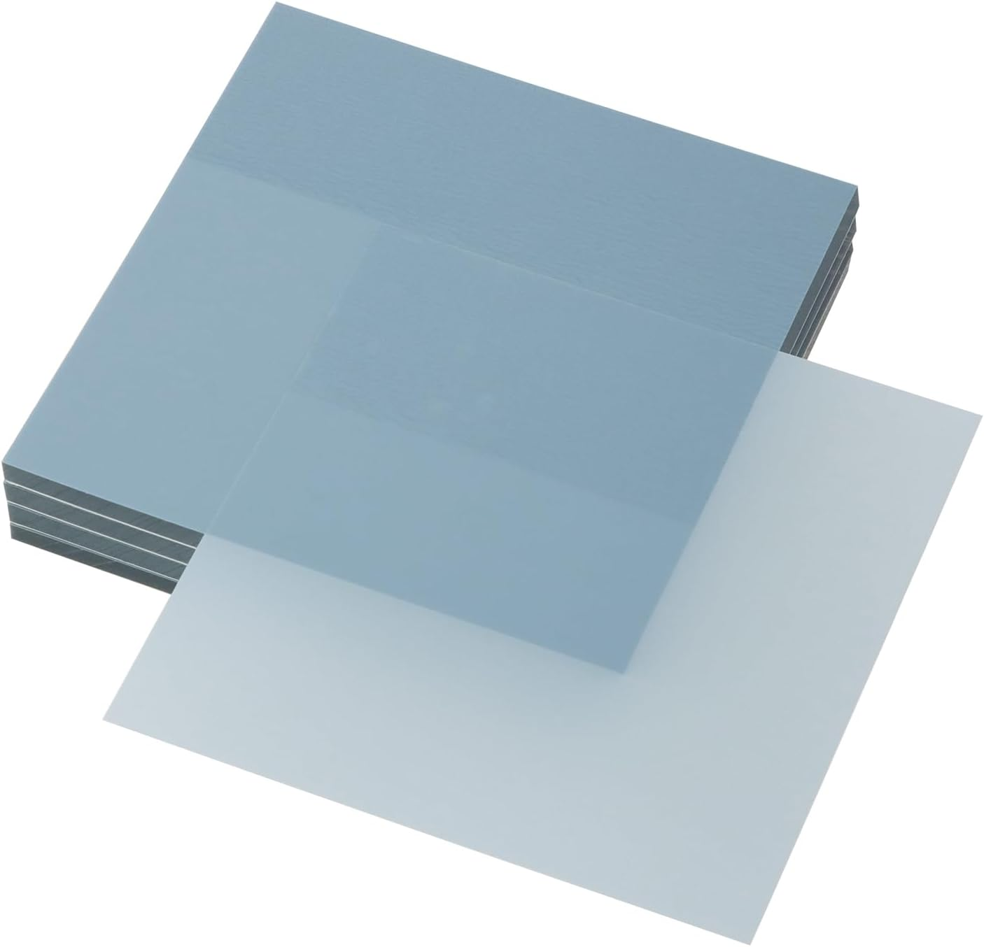 ONLYKXY 4 Pack Transparent Sticky Notes 7.6X7.6Cm Self-Stick Book Tabs 200 Sheets Waterproof PET Markers Sticky Notes Pad (Purple)