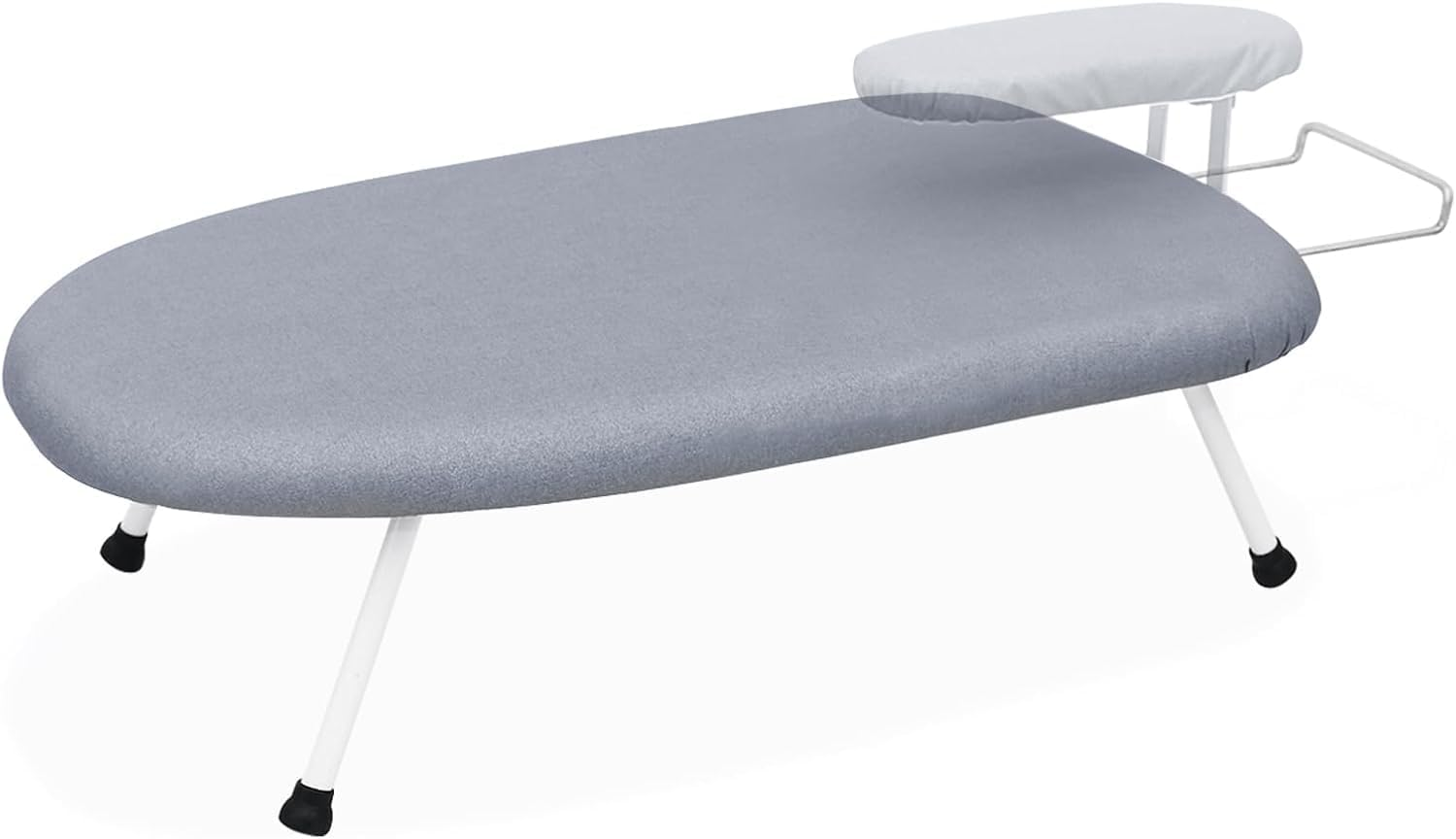 Tabletop Ironing Board 60Cm L X 36Cm W X 17Cm H with Removable Sleeve Ironing Board - Folding Legs Cotton Cover Travel Countertop Ironing Board