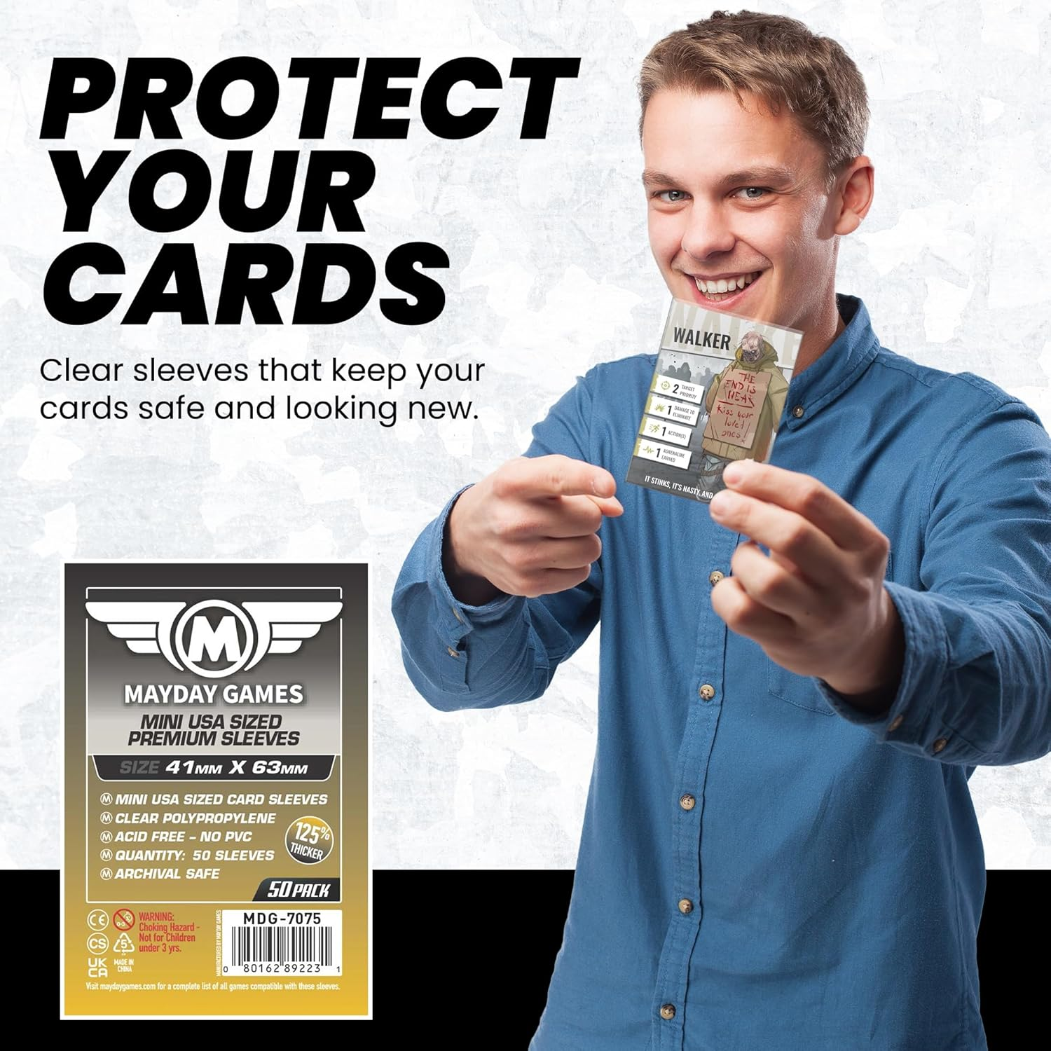 Mayday Games 7069MG Mini USA Premium Card Sleeves image number 3