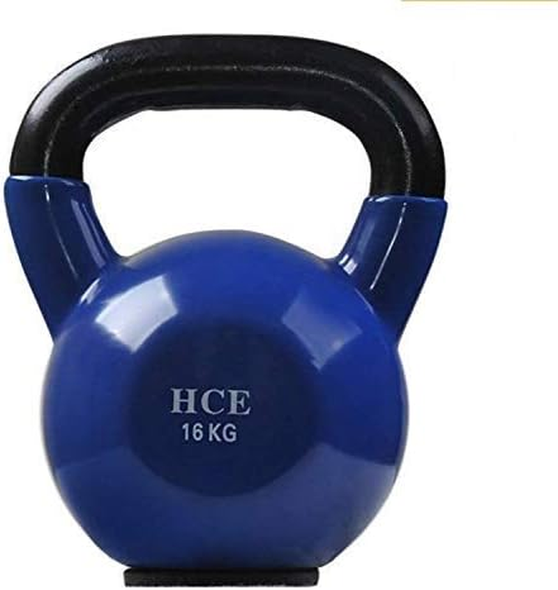 Kettlebells - Pro-Grade Steel Handle Vinyl Coated Weights by HCE - Kettlebell Workout, Crossfit, MMA, Bodybuilding, Power Weightlifting - Home Gym Fitness Sport Equipment