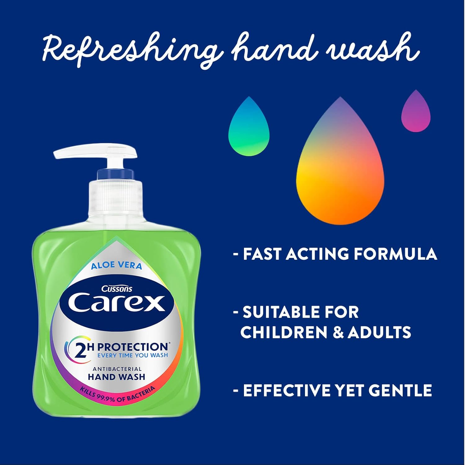 Carex Dermacare Aloe Vera Antibacterial Hand Wash Pack of 6, Cleansing Hand Soap That'S Gentle and Protects Hands, Antibacterial Soap with Added Moisturisers, Aloe Vera Soap, 250 Ml (Pack of 6) image number 6