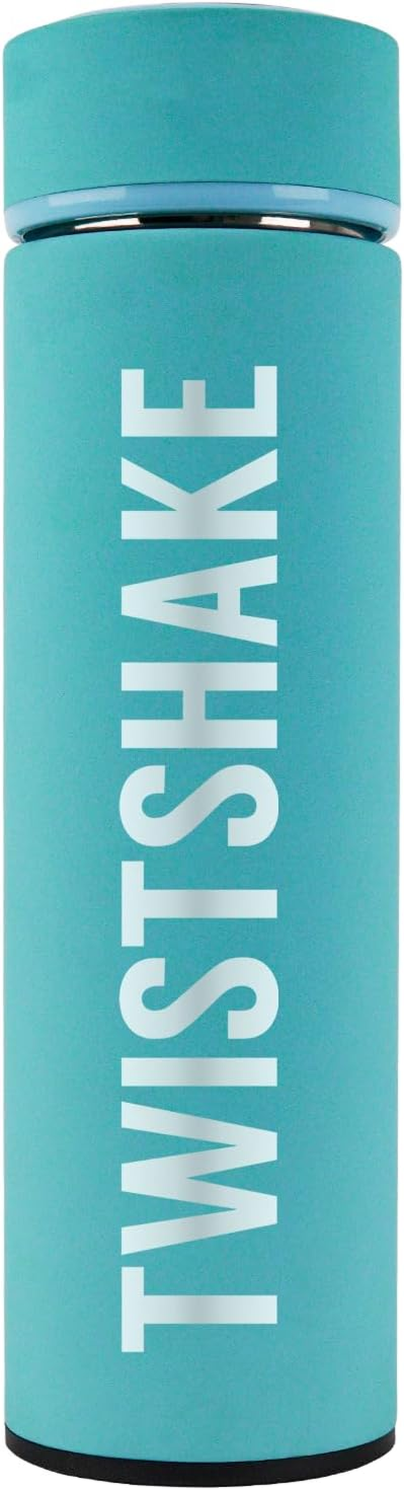 Twistshake Hot or Cold Insulated Flask - 420Ml | Stainless Steel Water Bottle with Double Layer Vacuum | Insulation up to 10 Hours | BPA Free Insulated Thermos | Pastel Blue