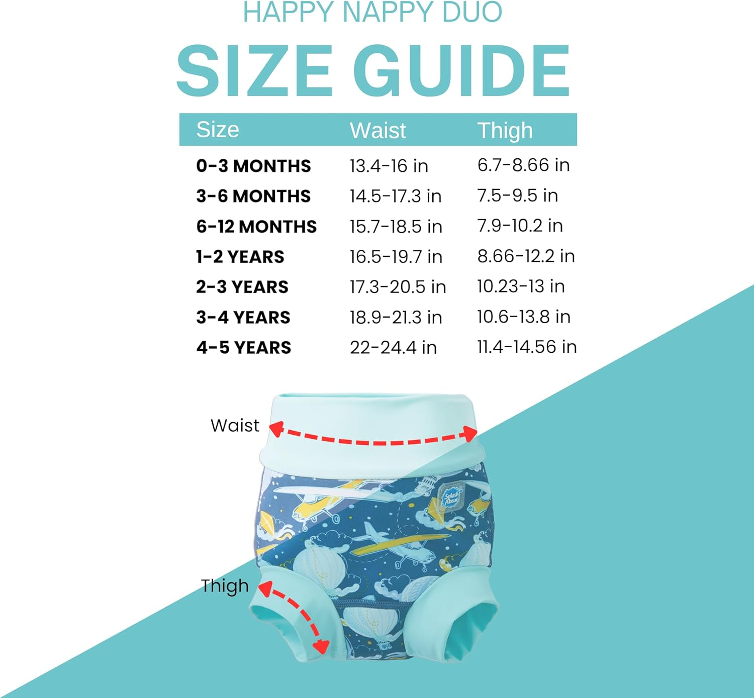 Splash about Happy Nappy Duo up in the Air, 2-3 Years image number 5