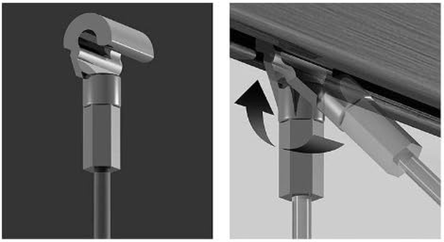 Nylon Cable 2 M with Cobra Hooks 10 Pieces. Easily Attachable to Any Location, with Hanging Cord Measuring Cobra-Hooks CAN Fit Anywhere in the Picture Rails/Picture Rails