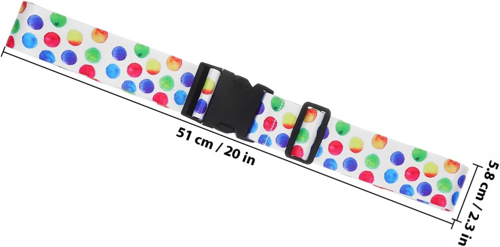 HOUDERCO Adjustable Luggage Strap with Lock Lightweight Polyester Travel Belt for Suitcases Accessory Fit for Various Bags image number 4