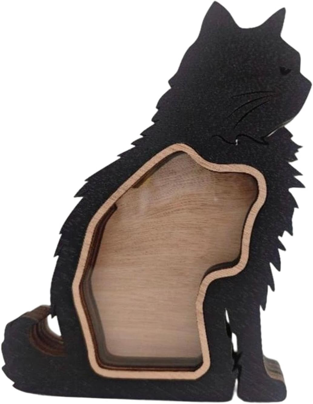 Cat Hair Keepsake Box Container Wooden Ornament image number 4