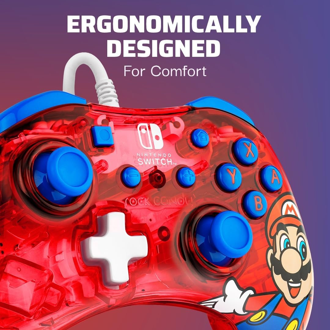 Rock Candy Wired Controller Mario Red - Nintendo Switch image number 6