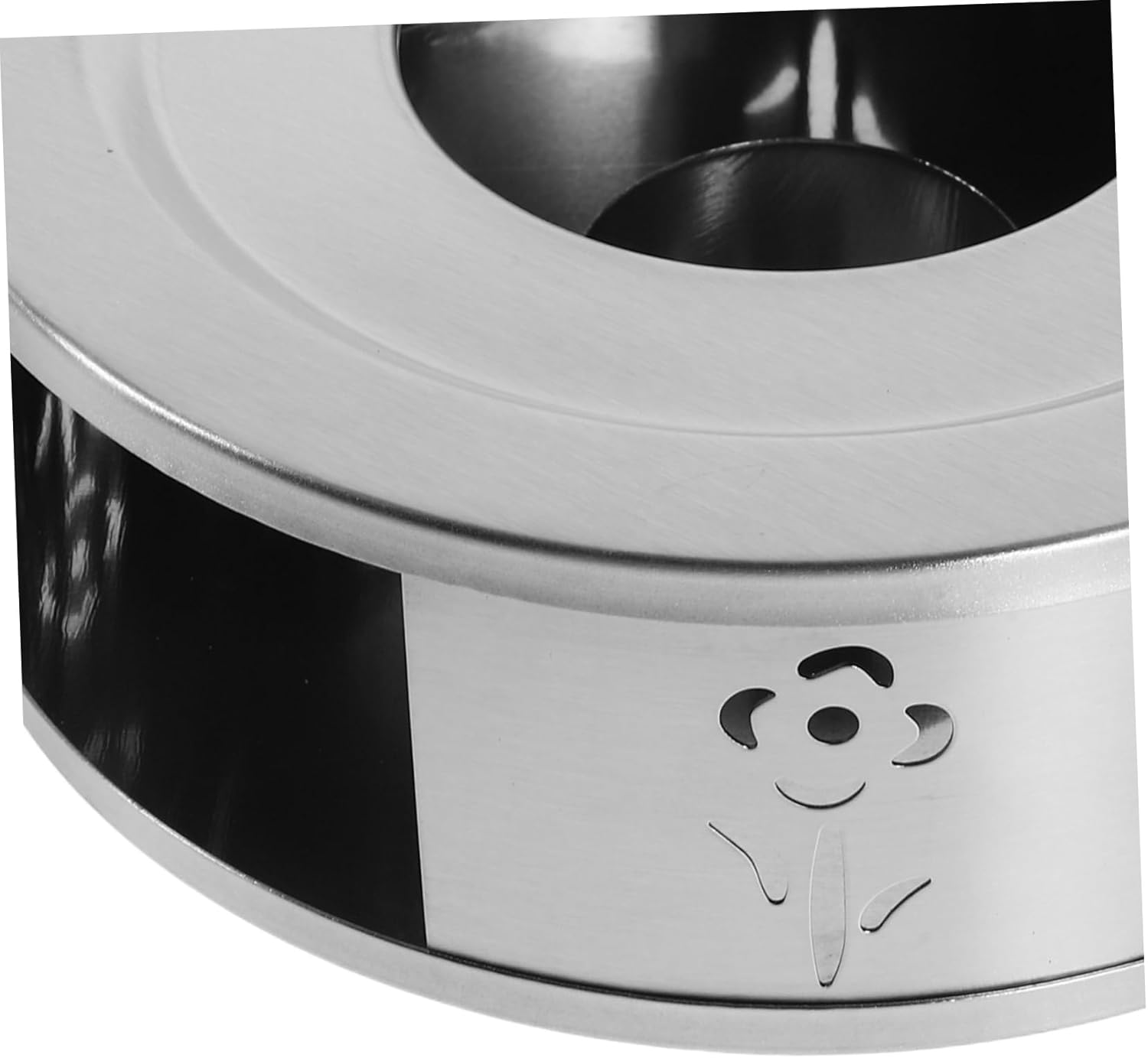 EXHUMKY Teapot Warmer: Flower Pattern Tea Pot Warmer Tealight Holder Stainless Steel Water Kettle Heater Base for Teapot Food Pot Holder for Espresso Coffee Milk image number 4