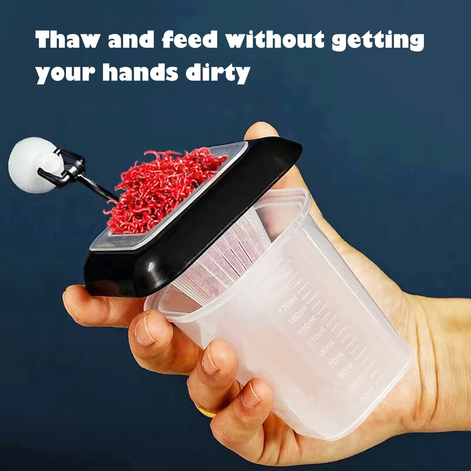 FLOURITHING Multi-Function Fish Feeder Ring Set Aquarium Fish Tank Live Red Worm Food Feeder Plant Cone Cup Feed Thaw Measuring Cup Shape Basket for Feeding Feeding Fish Aquatic Pet for Betta