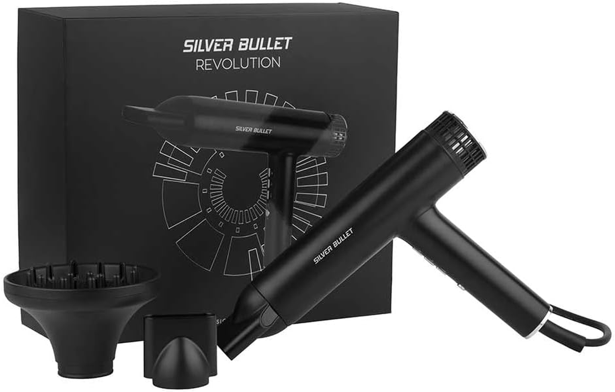 Silver Bullet Revolution Professional Hair Dryer, Black image number 3