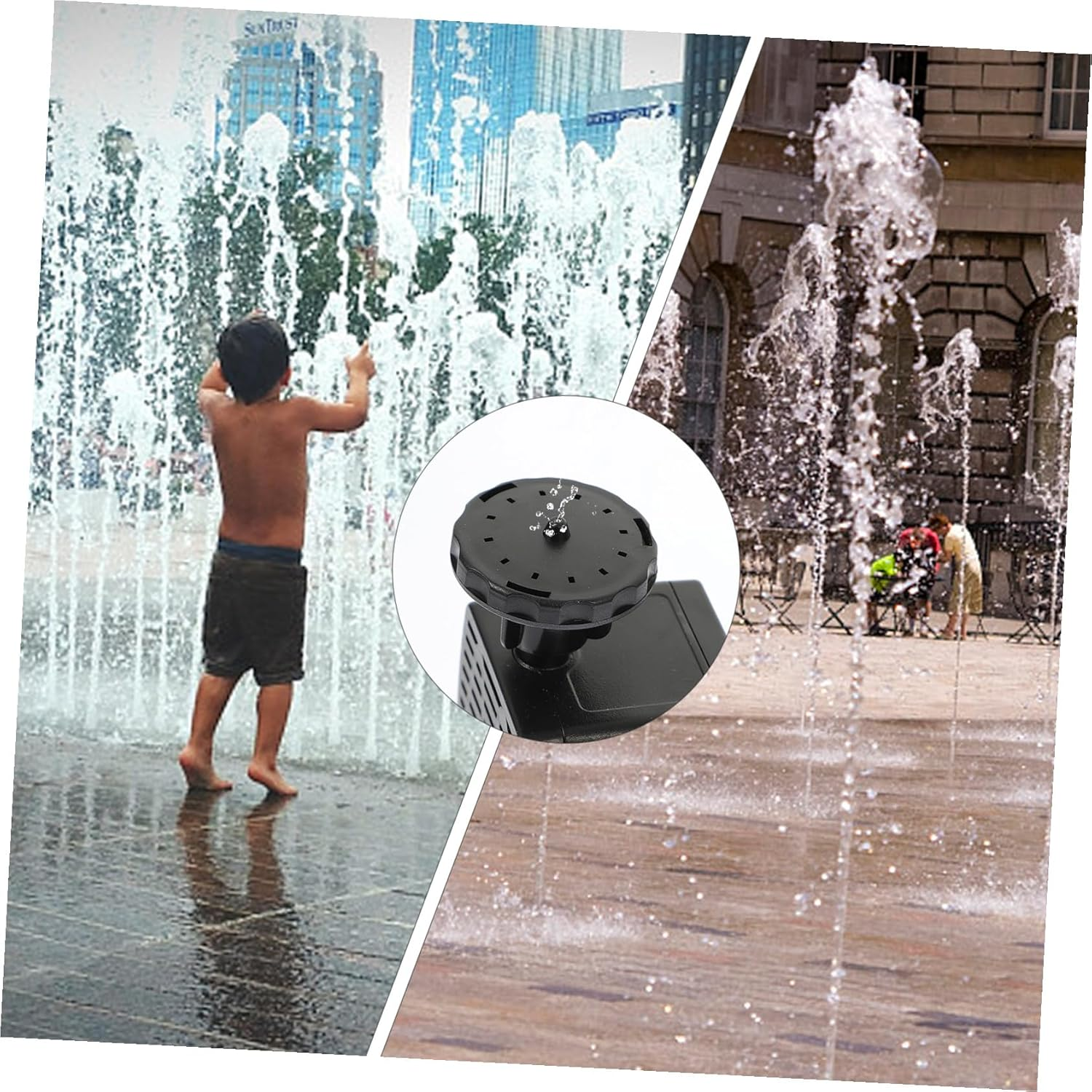 Angoily Solar-Powered Fountain Pump for Garden Small Pool Water Feature Outdoor Bird Bath Decor with Floating Design image number 2