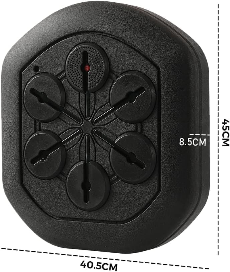 Riksam Music Electronic Boxing Wall Target, Punching Bag Training Boxing Reaction Machine,Target Boxing Mat Wall Target APP Bluetooth Connection (Boxing Machine & Gloves)