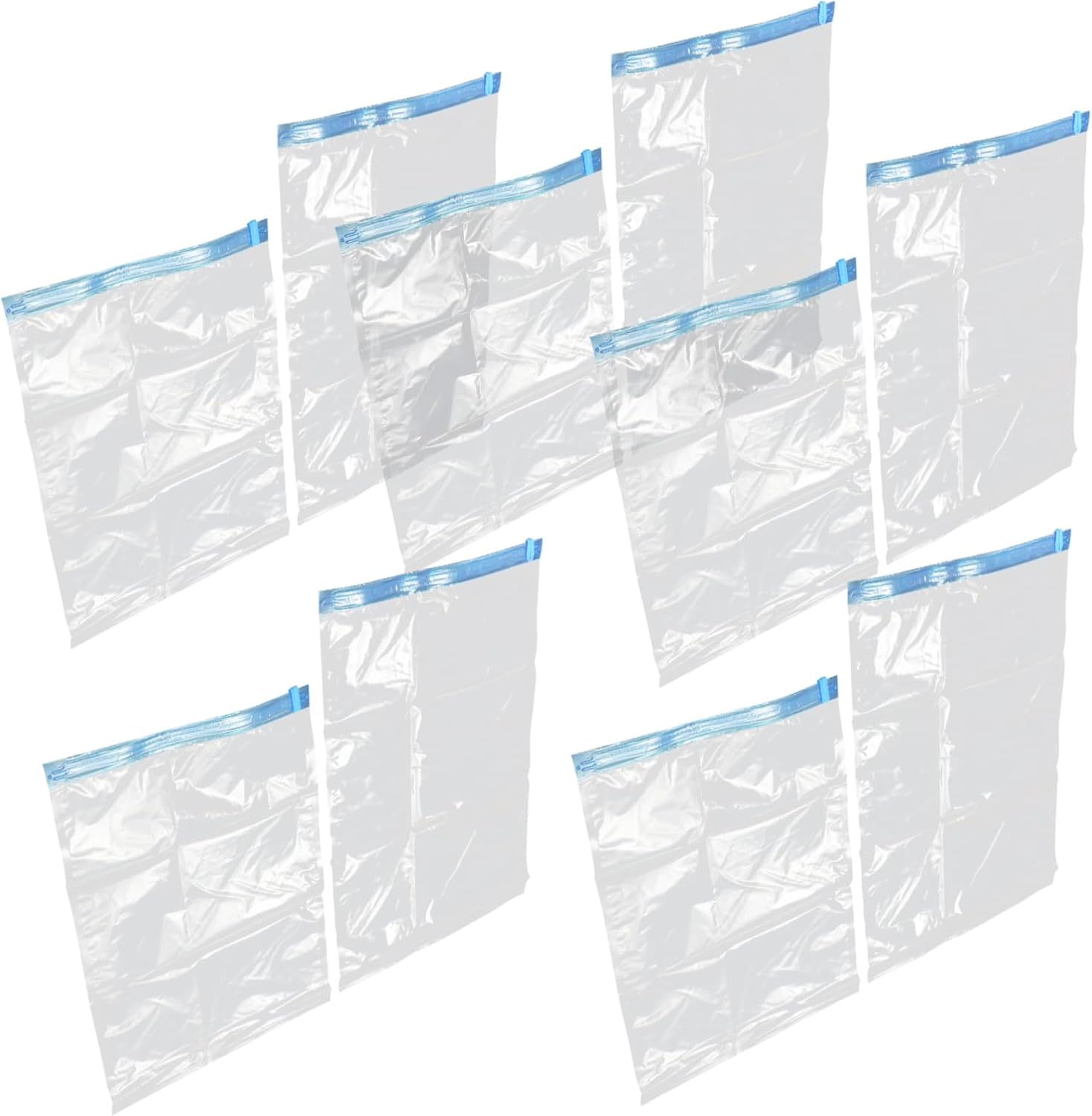 Luxshiny 10Pcs Hand Travel Vacuum Bag Compression Bags for Luggage Organiser and Space Saver image number 1