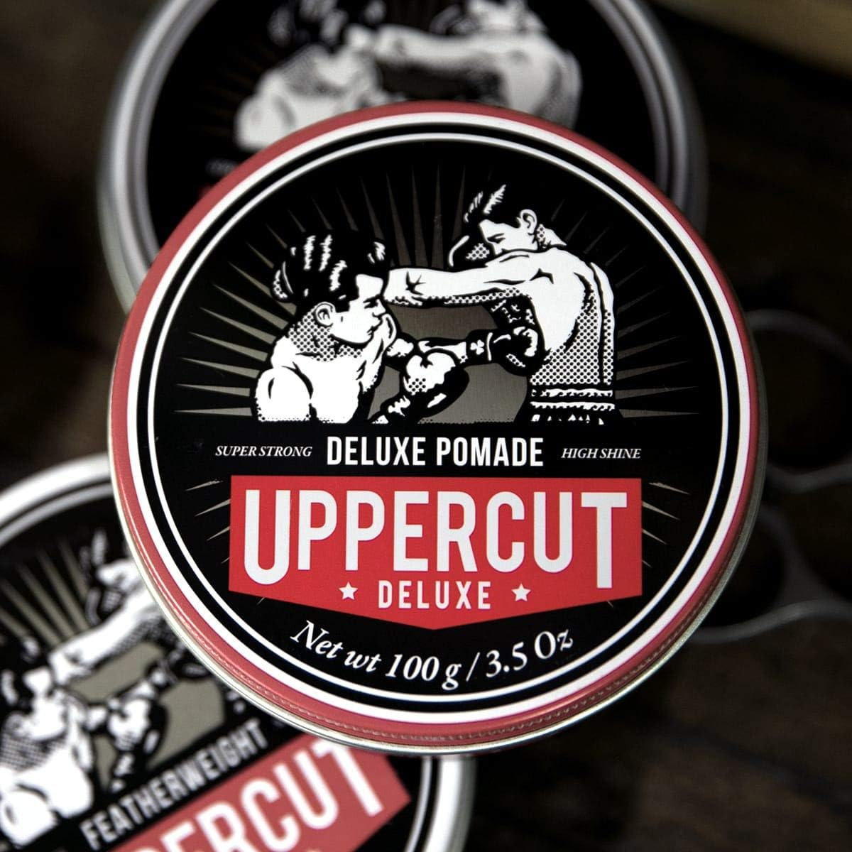 Uppercut Deluxe Deluxe Pomade, Mens Pomade High Shine and Strong Hold, Water Based Pomade for Men, Mens Hair Product for Classic Looks for Short to Medium Lengths 100G image number 4