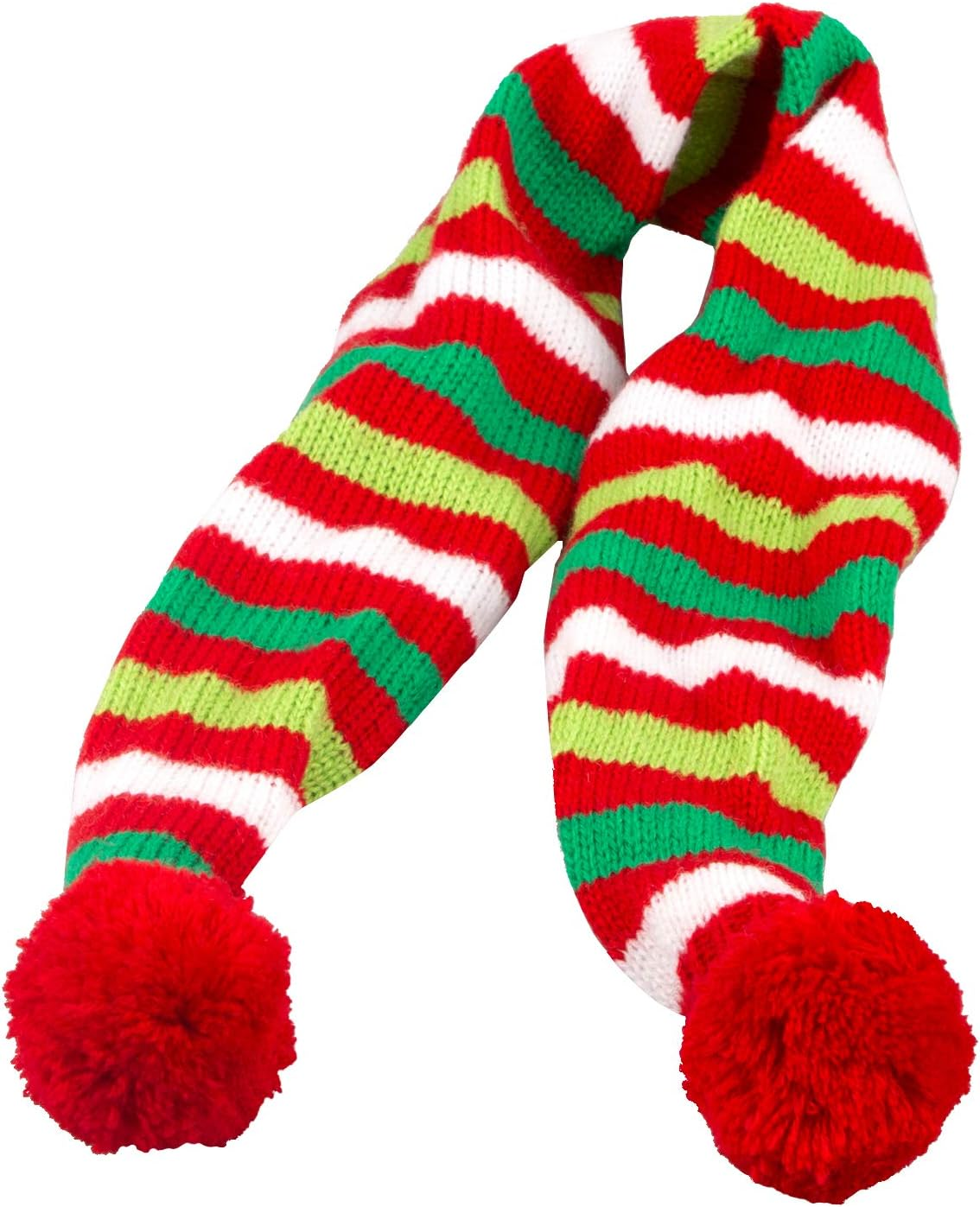 Christmas Pet Dog Scarf Bandana Red-White-Green Striped Knitted Neck Warmer Xmas Holiday Puppy Cat Costume Supplies image number 6