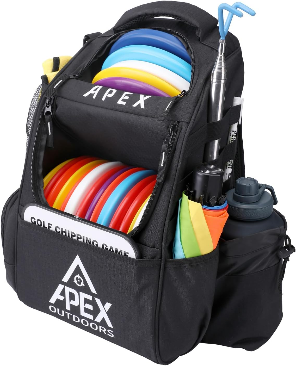 Disc Golf Bag, Disc Golf Backpack with 21+ Disc Capacity, Durable & Lightweight Frisbee Golf Bags with Multiple Storage Pockets