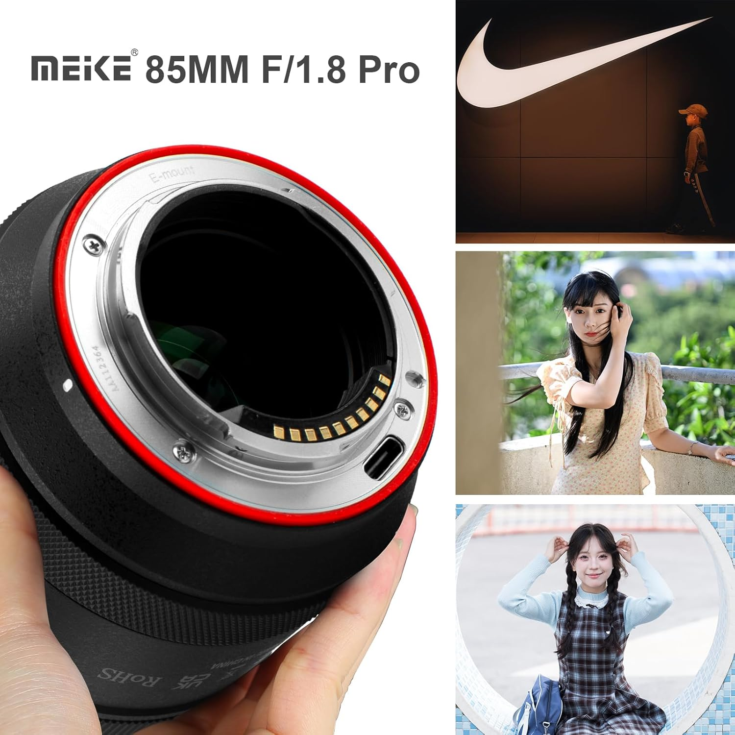 Meike 85Mm F1.8 Pro II Full Frame STM Auto Focus Medium Telephoto Lens High Resolution 8K Fixed Prime Portrait Lenses for Sony E Mount Mirrorless Cameras A9 A7II A7RII A7 A7R3 A7R4 A7IV A7C A7SIII image number 5