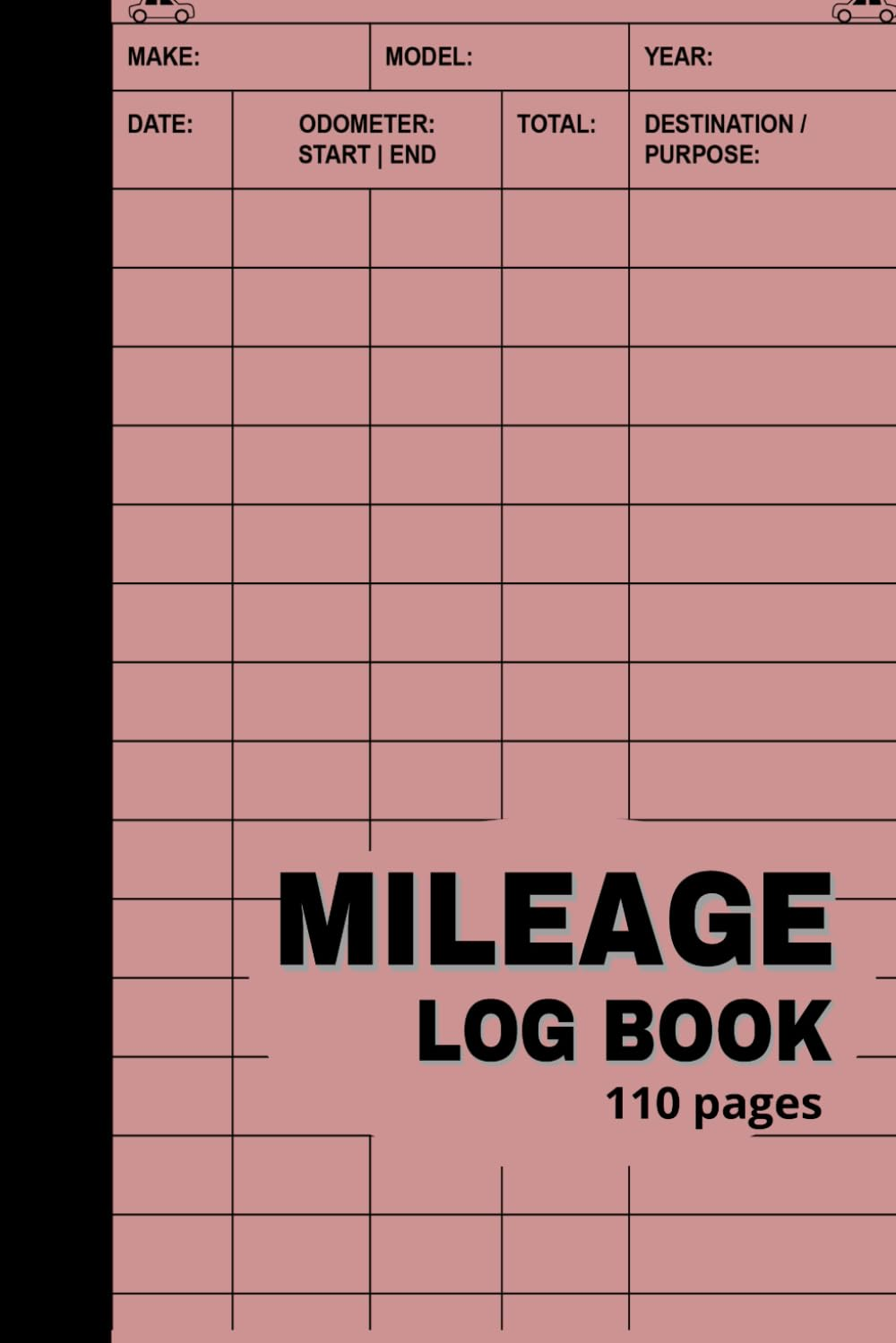 Vehicle Mileage Log Book 2025: Comprehensive Mileage and Odometer Tracking for Business Owners and Self-Employed Professionals"| 6 X 9 Inches | 110 Pages