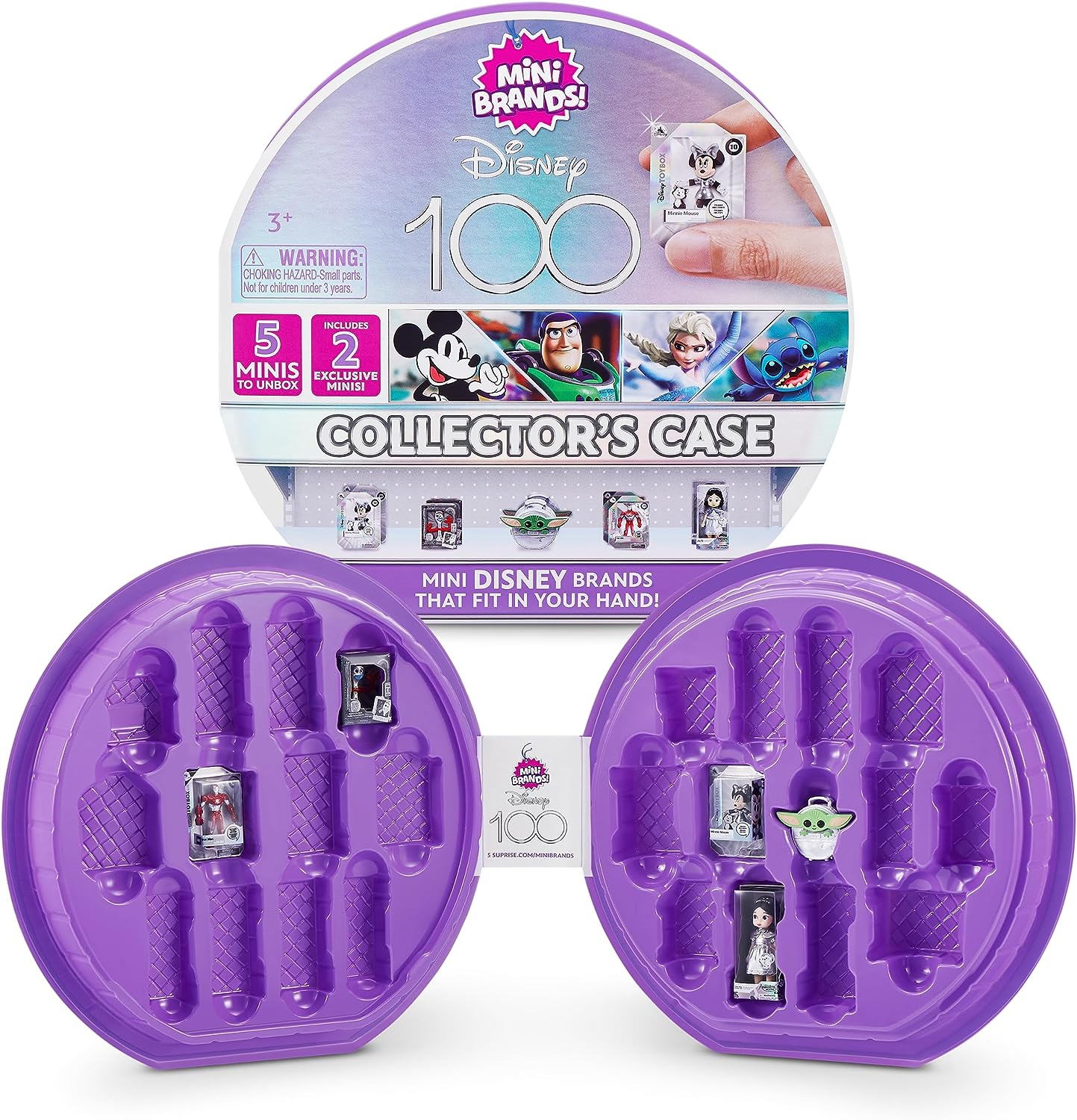 Disney Platinum 100 Years of Wonder, Mini Brands Limited Edition Collector'S Case, Store and Display 100Th Anniversary Surprise Collectible Toys