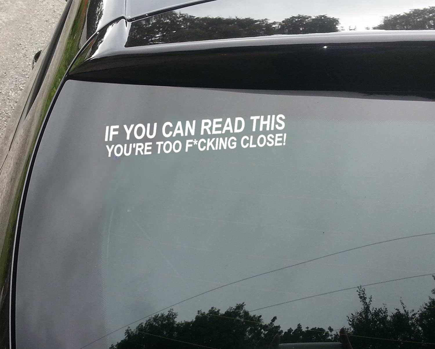 XTRAYXRAY IF You CAN Read This Sticker Car Decal Funny Window Bumper Decal Sticker Suitable for Cars, Trucks image number 2
