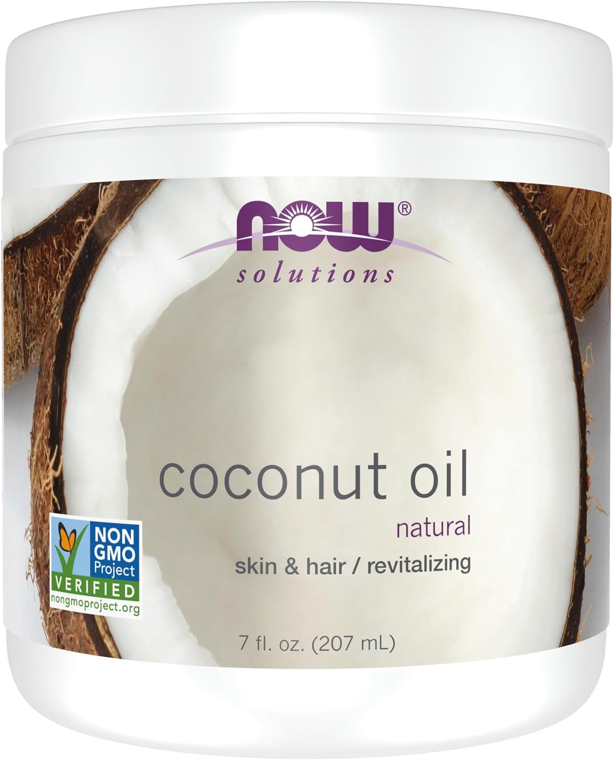 NOW Solutions, Coconut Oil, Naturally Revitializing for Skin and Hair, Conditionin Moisturizer, 7-Ounce image number 5