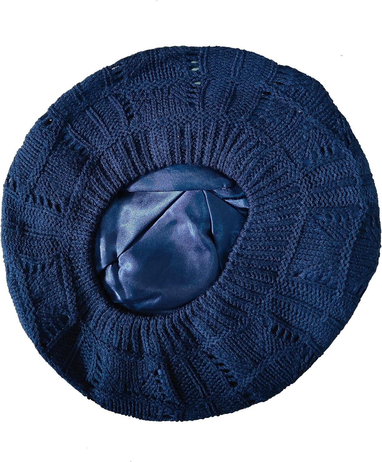 Hysunland Women'S Satin Lined Knitted Beret Ladies Winter Autumn Warm and Soft Beanie Hat Solid Color image number 6