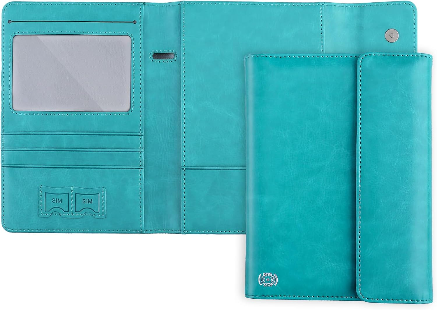 WALNEW Passport Holder for Travel, RFID Blocking Passport Book Wallet Cover Case, PU Leather Travel Essentials Accessories Document Holder, Brown