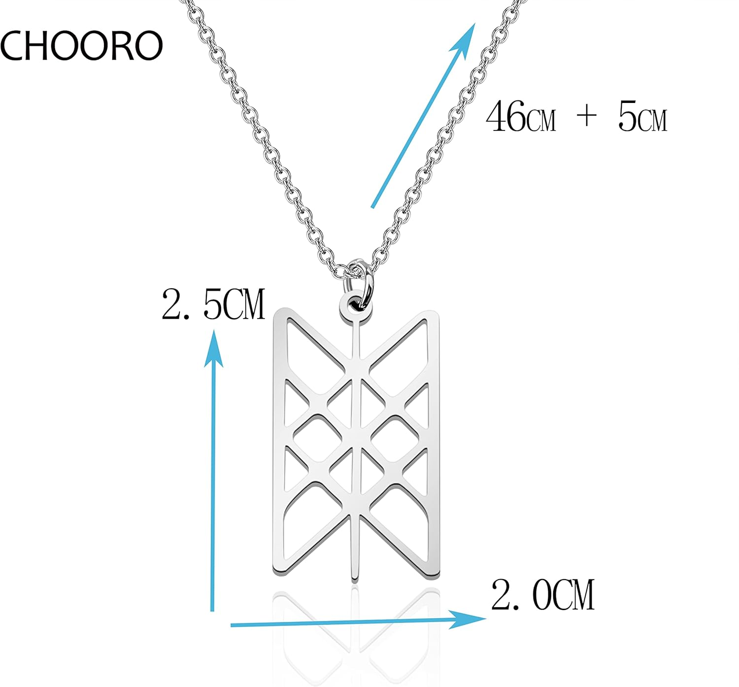 Viking Jewelry Web of Wyrd Necklace Stainless Steel Pendant Necklace Viking Necklace of Destiny image number 1