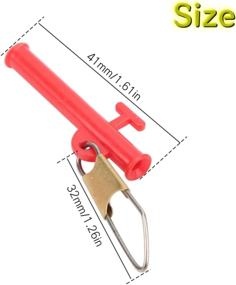 50 Pcs 1-1/2 Fishing Line Sinker Slides with Metal Snaps ABS Fishing Weight Sinkers Slider Clip,Outdoor Catfishing Tackle Equipment for Pier Fishing Boat Beach,Fishing Accessories image number 1