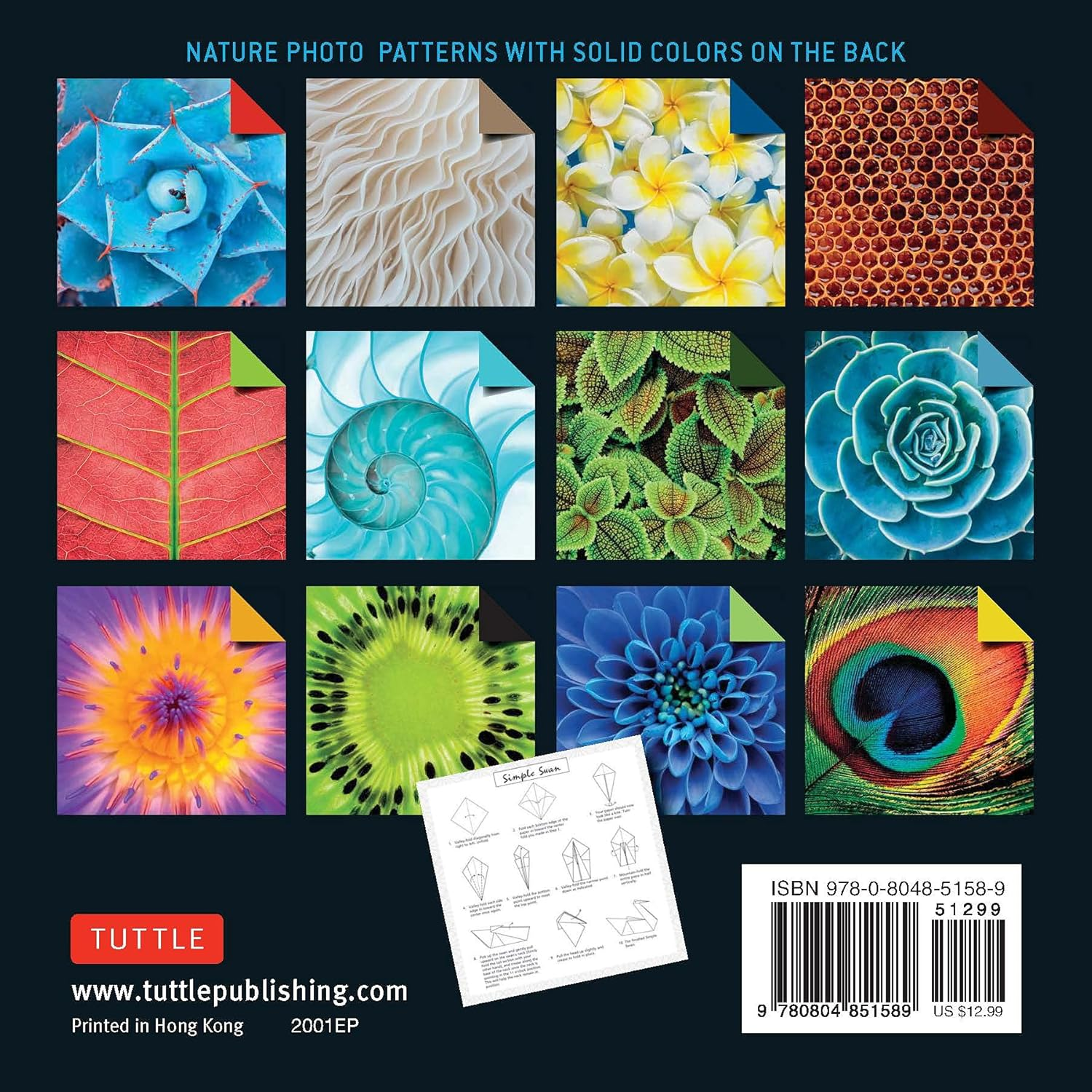 Origami Paper 500 Sheets Nature Photo Patterns 6" (15 Cm): Tuttle Origami Paper: High-Quality Double-Sided Origami Sheets Printed with 12 Different Designs (Instructions for 6 Projects Included) image number 1