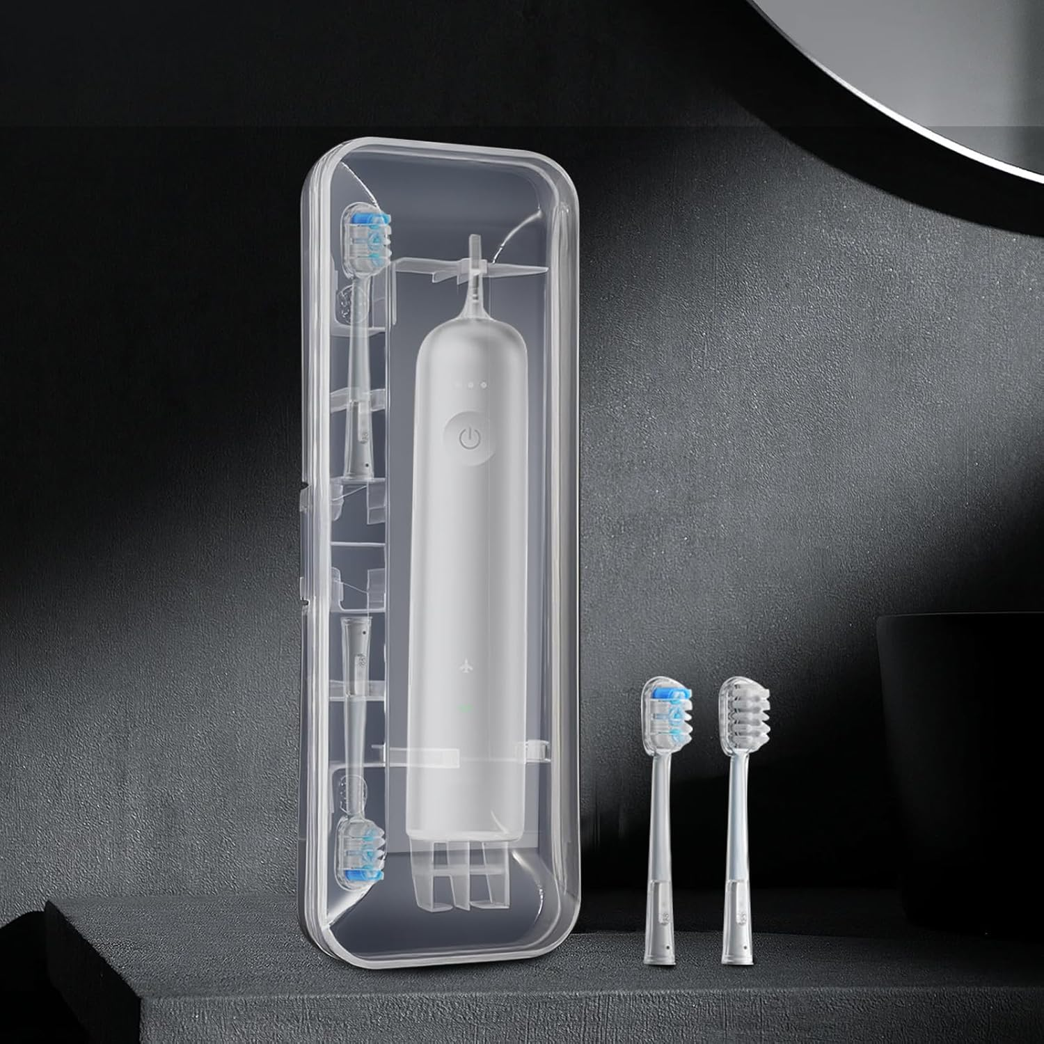 XBERSTAR Toothbrush Travel Case for Laifen Portable Clear Electric Toothbrush Organizer Travel Storage Container Box Accessory image number 4