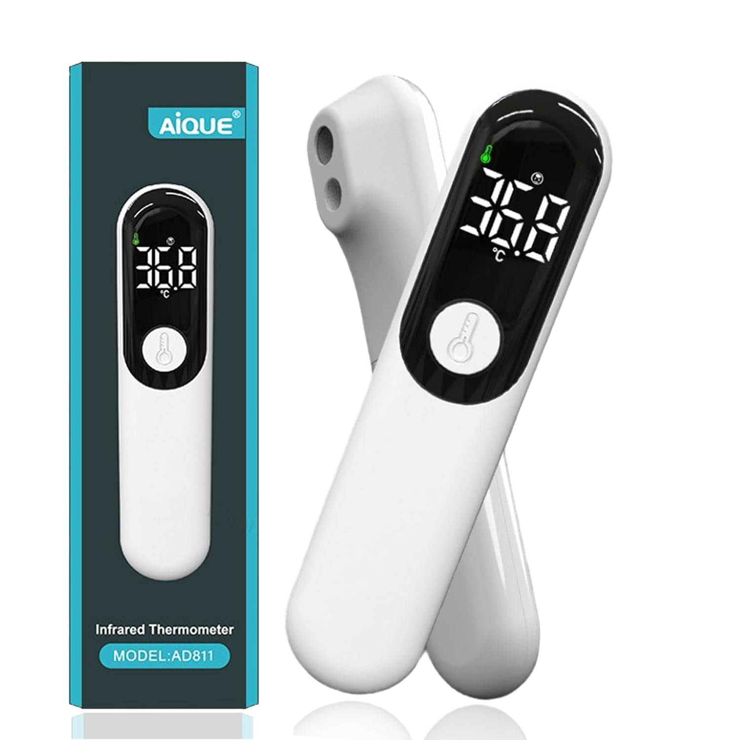 Touchless Baby Thermometer, Infrared Forehead and Ear Digital Thermometer, Medical Temporal Thermometers for Adults, Kids, Baby, Portable, with LCD Screen, Fever Alarm & Silent Mode image number 6