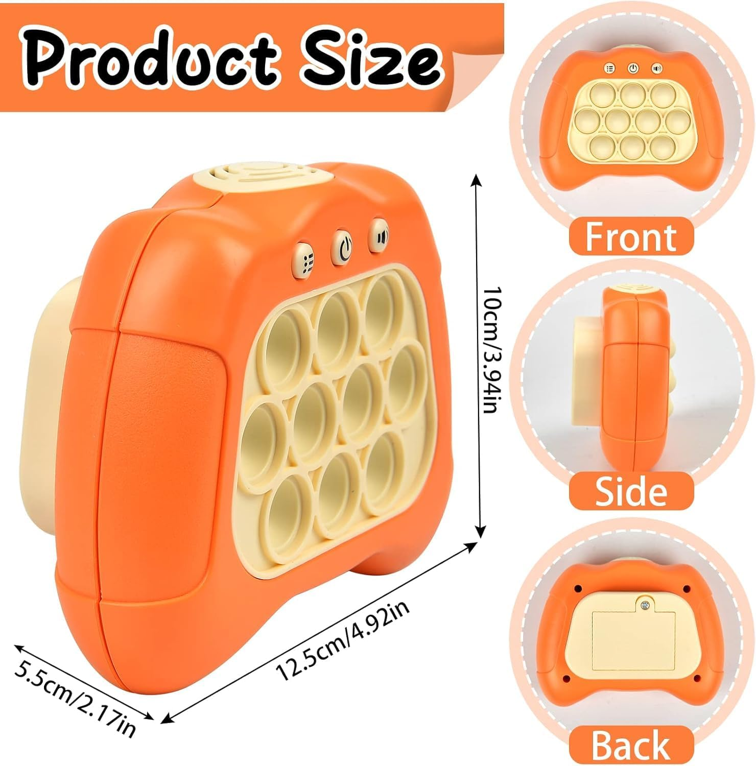 Quick Push Pop Game Console, Pop It Game, Pop It, Pop It Game Console, Light up Pop It Game, Stress Toys Pop It, Electronic Pop It image number 3