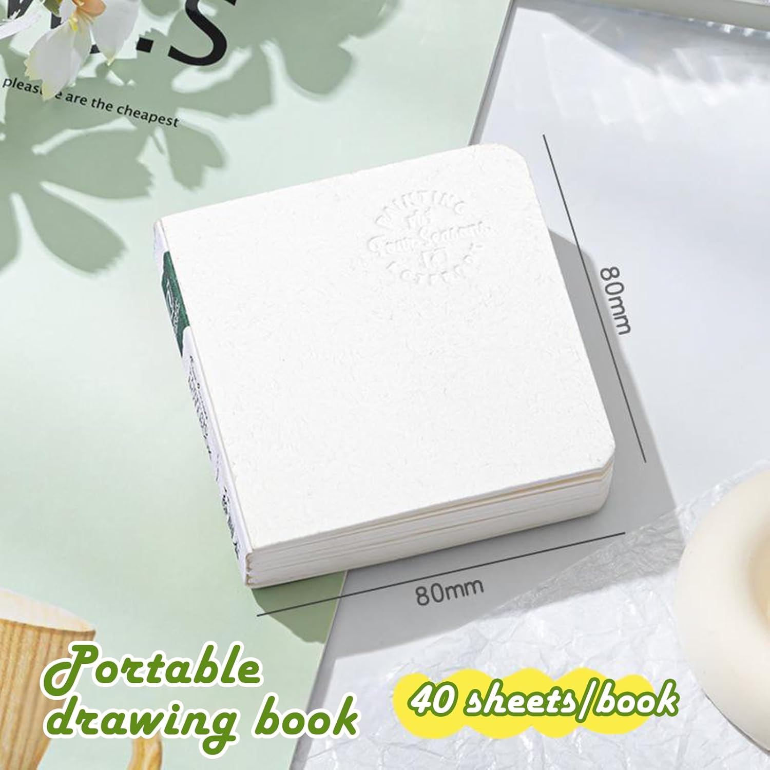 Portable Nano Travel Watercolor Set, Mini Pocket Artist Paint Palette (6 * 6 CM)