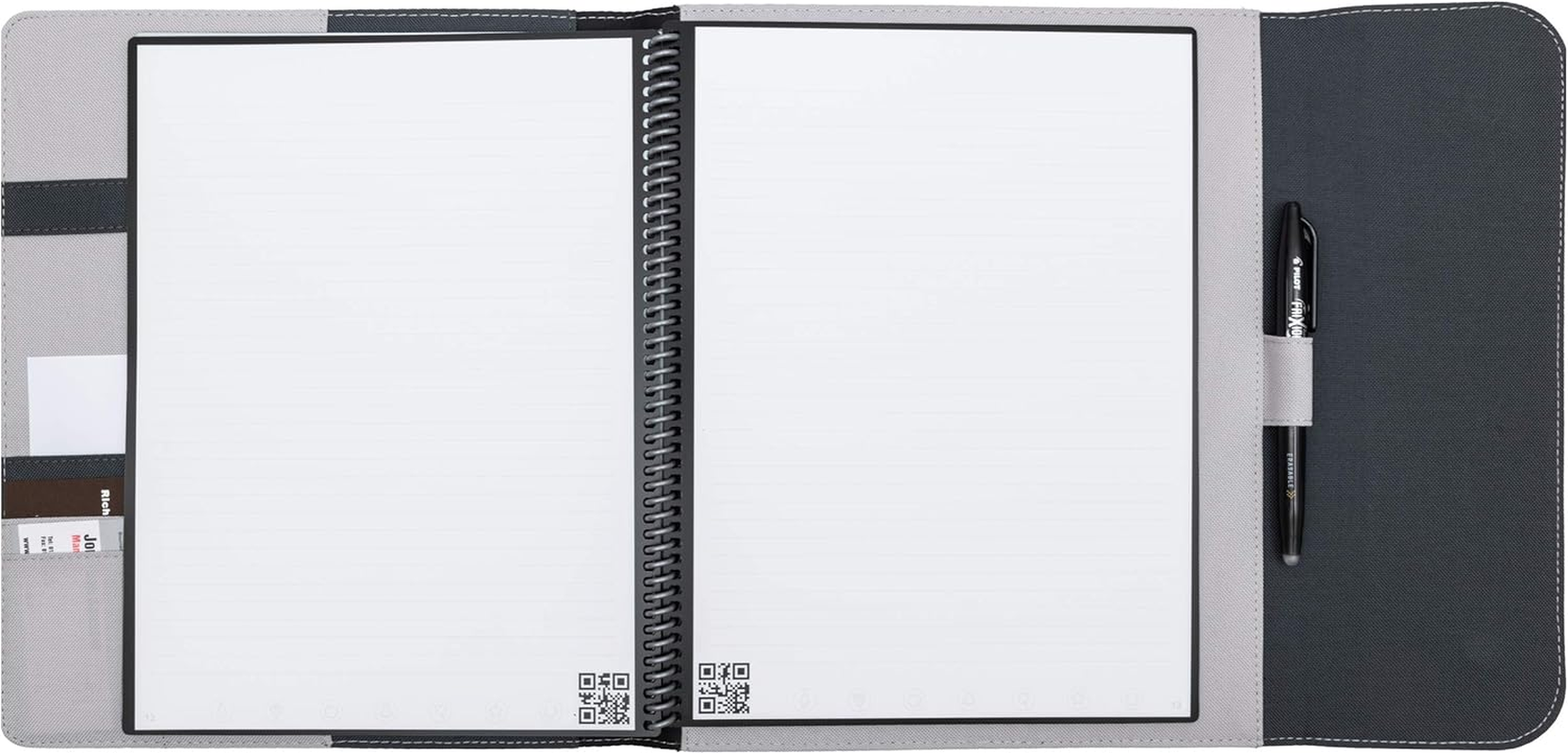 Rocketbook Capsule 2.0 Folio Cover for Core, Panda and Fusion - 100% Recyclable, with Pen Holder, Magnetic Clasp & Inner Storage - Letter Size - 8.5" X 11"