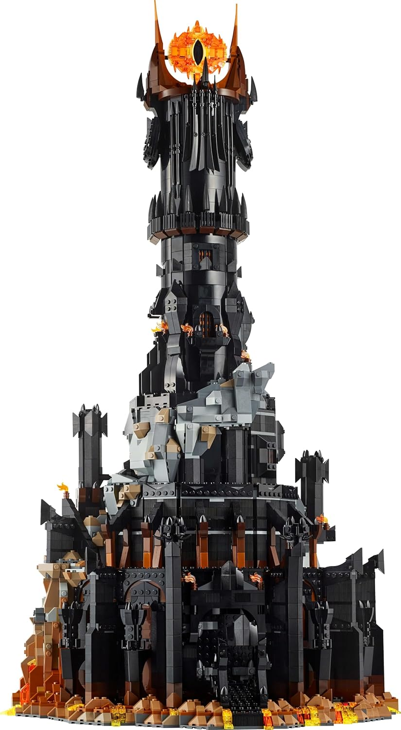 LEGO Icons the Lord of the Rings: Barad-D&ucirc;r Model Kit, Building Set for Adults with Sauron, Gothmog, Orc, Frodo, Sam and Gollum Minifigures, Movie Memorabilia Home Decor for Men & Women 10333 image number 1